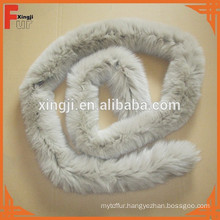 down coat long fox fur strips